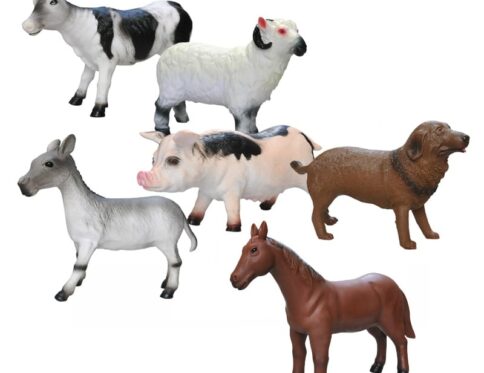 Figurine mari cu animale de la ferma, 28-35 cm