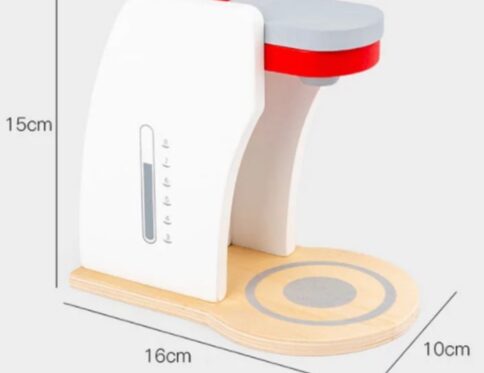 Jucarie Espressor de cafea din lemn cu accesorii