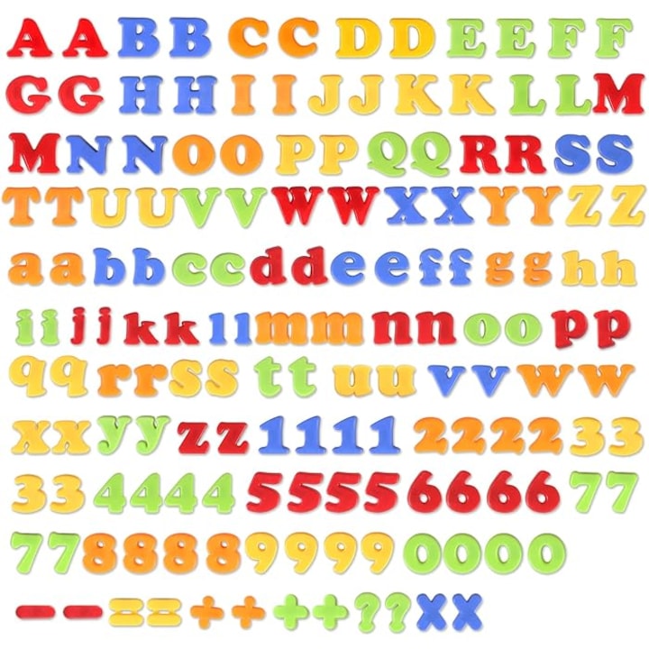 Set Educativ Magnetic 82 Piese – Litere si Cifre Magnetice