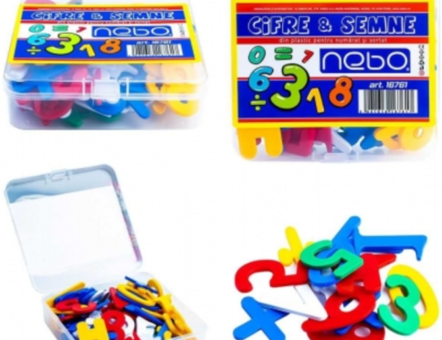 Cifre și Semne Plastic 90 Bucăți