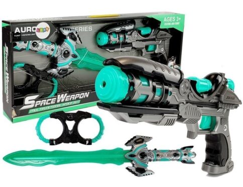 Set Pistol de Jucarie Spațial cu Sabie și Accesorii pentru copii