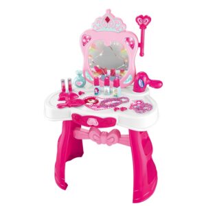 Comodă Toaletă cu Lumini și Muzică în Cutie