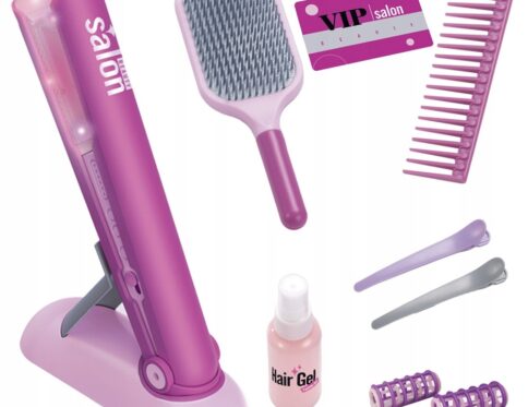 Set Salon Frumusețe cu Ondulator Electric și Lumini