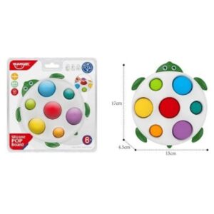 Pop-it din silicon, tabla de tip flip, jucarii pentru motricitate fina pentru copii, antistres, in forma de broasca testoasa