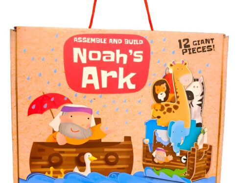 Puzzle 3D Gigant Arca lui Noe, 12 Piese Gigant + Carticica