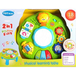 Masuta interactiva Musical Learning Table, diverse activitati, verde, + 18 luni