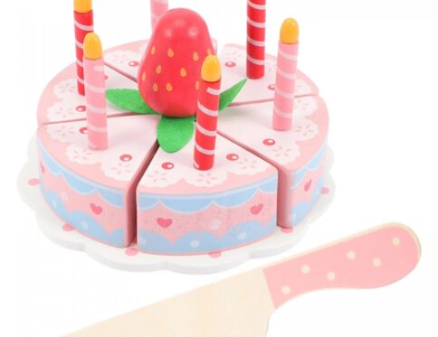 Set de joc pentru copii cu tort din lemn