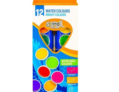 Acuarele 12 Culori Pastilă 20.3 mm