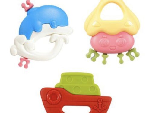 Set 3 jucarii dentitie bebelusi, Ocean