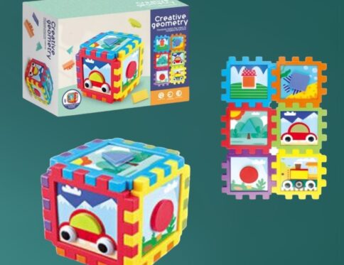 Cub creativ cu forme geometrice